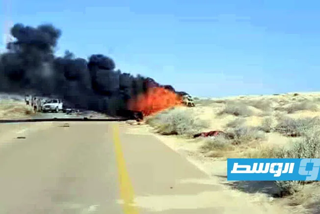 مصرع 4 أفراد وإصابة آخرين في حادث مرورى مروع شرق «رأس لانوف»