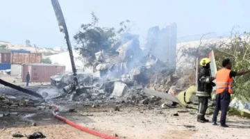 مصرع ثلاثة أشخاص جراء سقوط مروحية عسكرية تابعة للاتحاد الأفريقي في الصومال