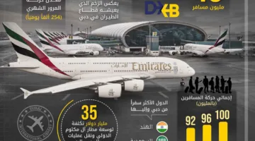 مطار دبي يحقق رقماً قياسياً في عدد المسافرين على مر تاريخه