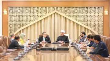 مفتي الجمهورية يناقش مع رئيس الجهاز المركزي للتنظيم والإدارة تعزيز التعاون