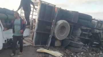 مقتل توأمين في حادث تصادم بأطفيح