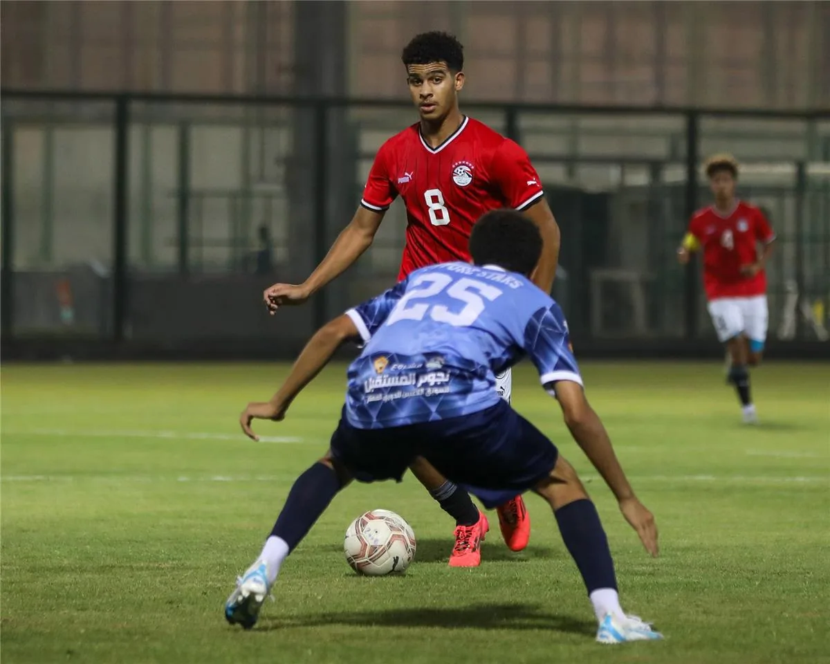 منتخب مصر تحت 17 عامًا يحقق فوزًا كبيرًا على العبور بنتيجة 8-0 قبل كأس العالم