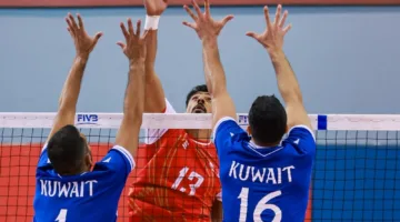 منتخبنا الوطني يتواجه مع المنتخب القطري في نصف نهائي بطولة غرب آسيا للكرة الطائرة.