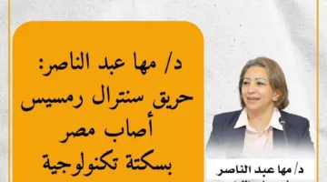 نائبة: حريق سنترال رمسيس يبرز عيبًا تصميميًا خطيرًا في نظام الاتصالات المصري