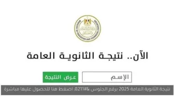 نتائج شهادة الثانوية العامة 2025: نسبة النجاح في قسم العلوم بالنظام القديم تصل إلى 73.1%