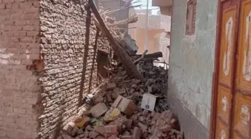 نجاة أم وأطفالها الأربعة من كارثة انهيار مبنى في الأقصر