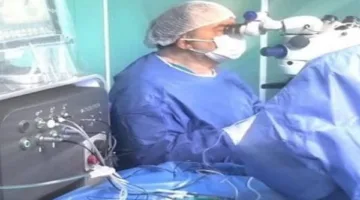 نجاح مستشفى رمد إمبابة في استعادة بصر مريض فلسطيني