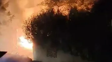 نشوب حريق في محطة كهرباء بمنطقة أبو النمرس في الجيزة