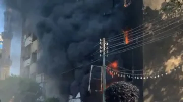 نيران ت devastation محلين وشقتين سكنيتين في قرية القطا بالجيزة