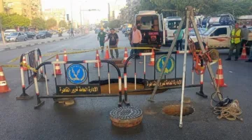 هبوط أرضي غير متوقع في منطقة حلمية الزيتون بالقاهرة