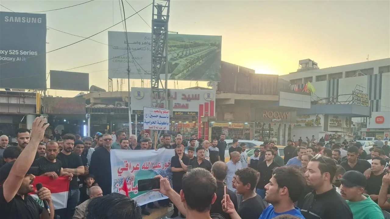 واسط تشهد احتجاجات حاشدة ضد اتفاقية خور عبد الله (صور)