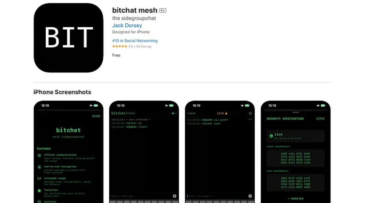 وداعًا للإنترنت.. تطبيق Bitchat من جاك دورسي يُطلق رسميًا في متجر آبل وداعًا للإنترنت.. تطبيق Bitchat من جاك دورسي يُطلق رسميًا في متجر آبل