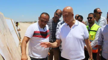 وزارة الإسكان تراقب سير تنفيذ مشروعات سكن لكل المصريين والكوبري العلوي ومحاور الطرق في مدينة برج العرب الجديدة