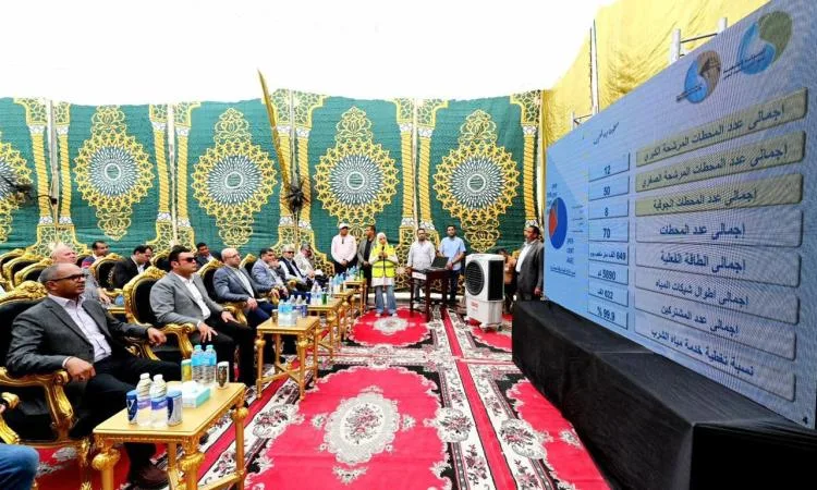 وزير الإسكان ومحافظ بني سويف يراقبان تقدم العمل في نظامي المياه والصرف الصحي