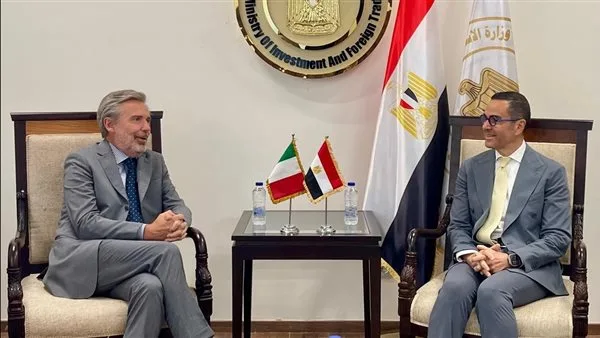 وزير الاستثمار يلتقي سفير إيطاليا في القاهرة لمناقشة تعزيز التعاون الاقتصادي بين البلدين وزير الاستثمار يلتقي سفير إيطاليا في القاهرة لمناقشة تعزيز التعاون الاقتصادي بين البلدين