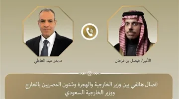 وزير الخارجية يتحدث مع نظيره السعودي حول مساعي إعلان الهدنة في غزة