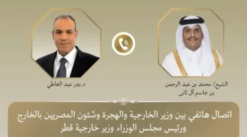 وزير الخارجية يتناقش مع نظيره القطري حول آليات التعاون المشترك لفرض وقف إطلاق النار في غزة