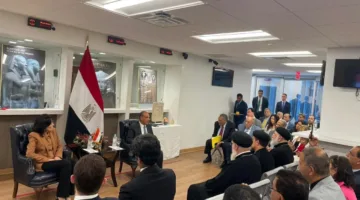 وزير الخارجية يجتمع مع أبناء الجالية المصرية في نيويورك