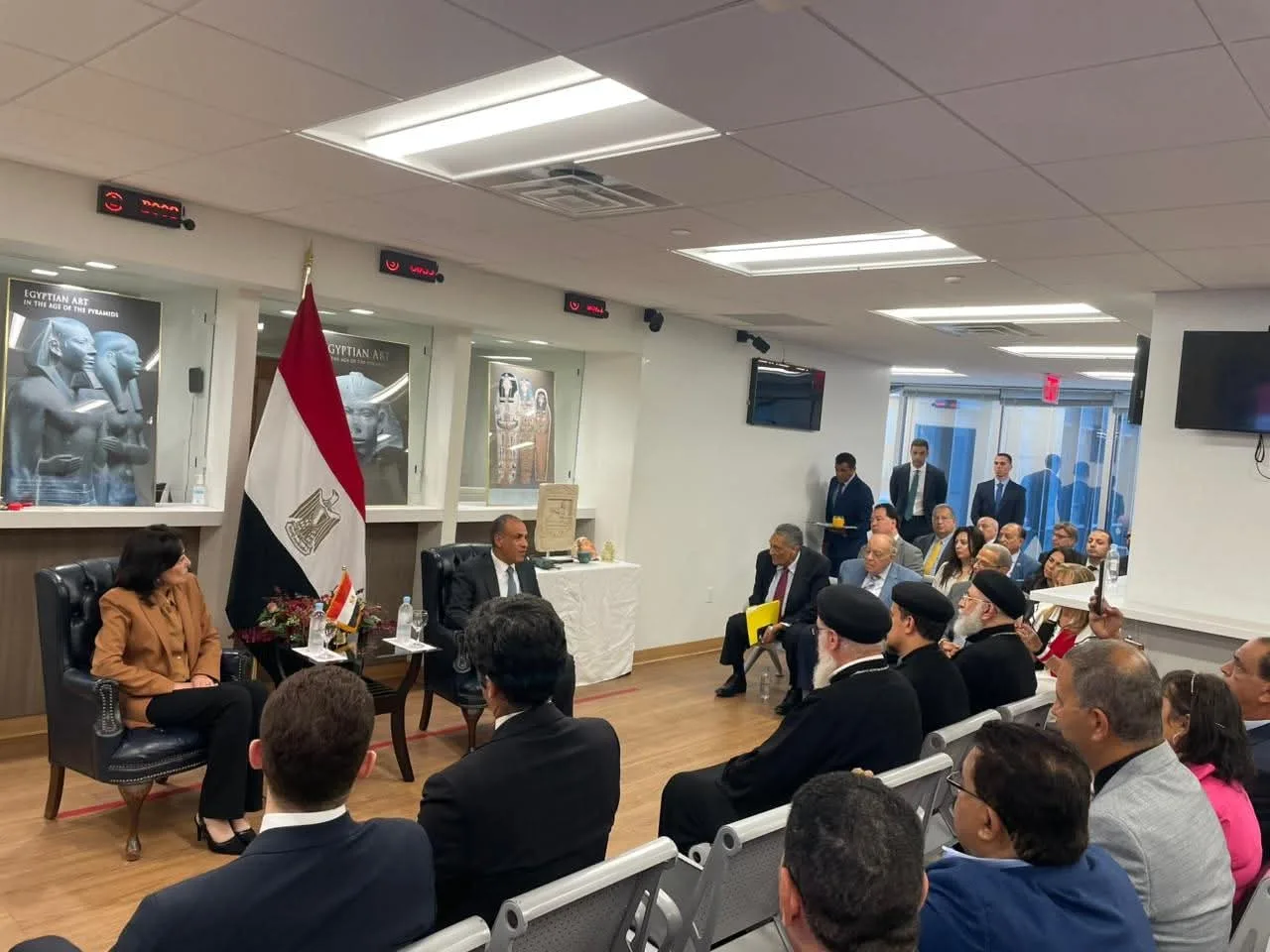 وزير الخارجية يجتمع مع أبناء الجالية المصرية في نيويورك