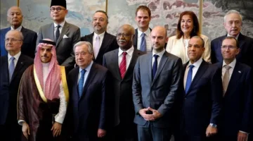 وزير الخارجية يحضر المؤتمر الدولي الرفيع المستوى لحل قضية فلسطين بالطرق السلمية