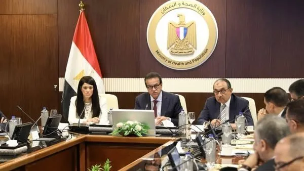 وزير الصحة يحضر الاجتماع الثاني والعشرين لمجلس إدارة الهيئة المصرية للشراء الموحد بحضور أربعة وزراء ورئيس الهيئة