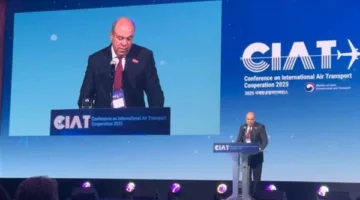 وزير الطيران المدني يشارك في مؤتمر “CIAT 2025” في كوريا الجنوبية
