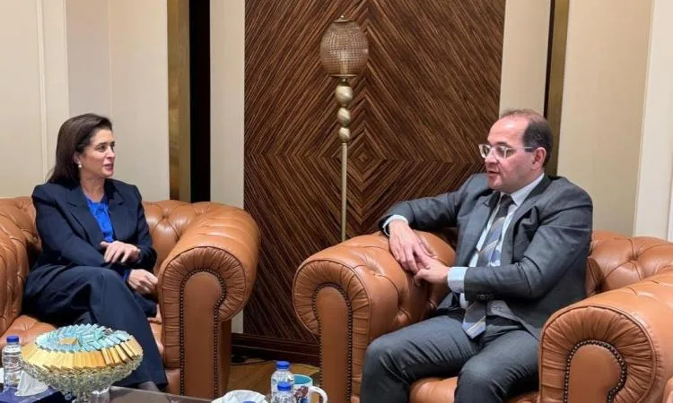 وزير المالية يلتقي بالمدير المحلي لمنظمة الصحة العالمية وزير المالية يلتقي بالمدير المحلي لمنظمة الصحة العالمية