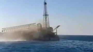 وزيرا البترول والعمل يزوران موقع غرق حفار في خليج السويس