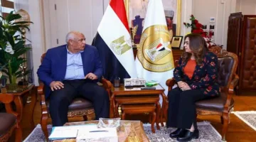 وزيرة التنمية المحلية تتابع آخر التطورات مع محافظ الوادي الجديد