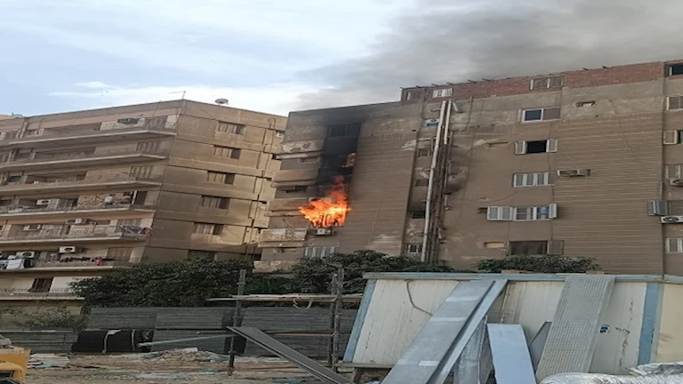 وفاة شخص نتيجة حريق في شقة سكنية بالخلفاوي