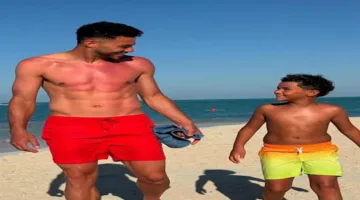 ياسر إبراهيم وعائلته في عطلة صيفية
