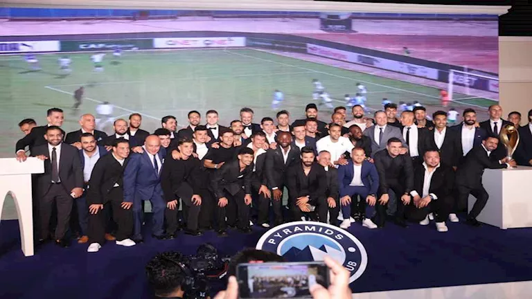 12 صورة للاحتفال بإنجاز بيراميدز بعد نيله دوري أبطال إفريقيا