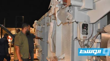 شركة الكهرباء: استبدال المحول التالف في محطة الطويشة بطرابلس