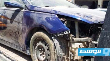 إيقاف سيارة متورطة في حادث مرور بطرابلس