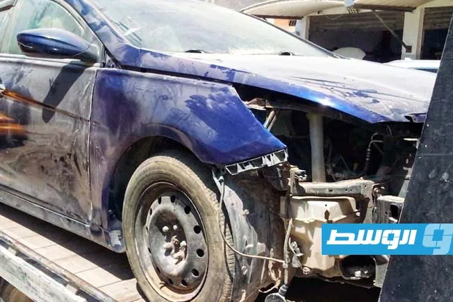 إيقاف سيارة متورطة في حادث مرور بطرابلس إيقاف سيارة متورطة في حادث مرور بطرابلس