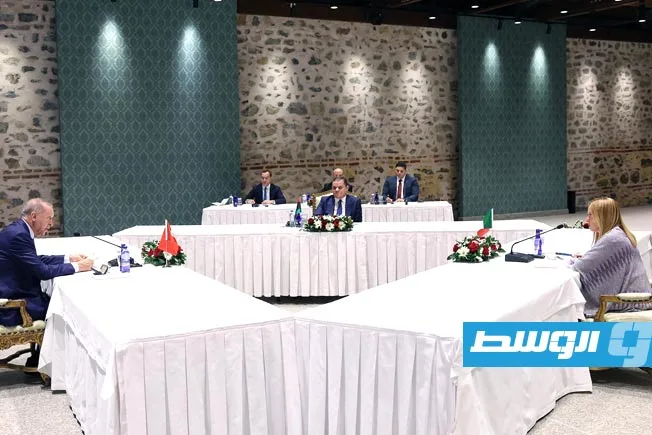 الدبيبة يشدد على إردوغان وميلوني أهمية توصيل ليبيا بمشاريع إقليمية في البحر الأبيض المتوسط