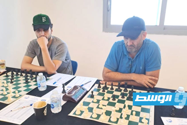 جانب من منافسات المرحلة الثانية من بطولة ليبيا للشطرنج المؤهلة لنهائيات بطولة ليبيا (فيسبوك)