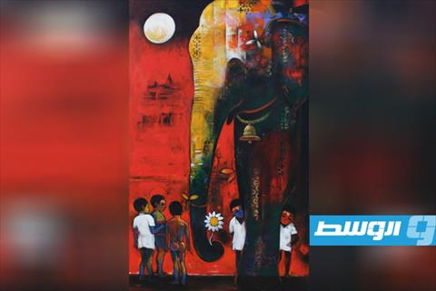 الفنان التشكيلي الهندي (سوريش جوسافي)