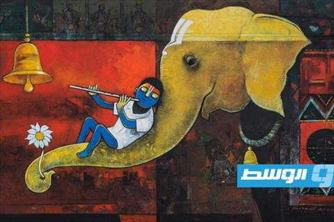الفنان التشكيلي الهندي (سوريش جوسافي)