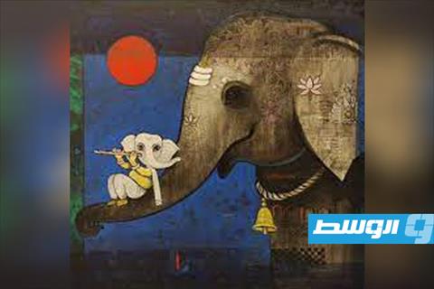 الفنان التشكيلي الهندي (سوريش جوسافي)