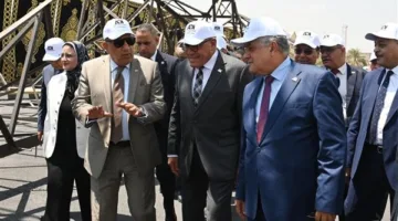 وزير الكهرباء ورئيس الهيئة العربية للتصنيع يحضران إطلاق خط إنتاج أبراج الطاقة عالية الجهد