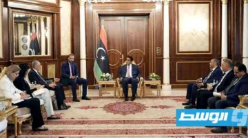 السفير الألماني يطلع المنفي على نتائج اجتماع رؤساء لجان العمل المرتبطة بعملية برلين.