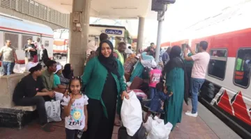 بدء رحلة القطار الثالث لتسهيل العودة الطوعية للأخوة السودانيين