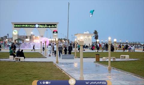 افتتاح كورنيش زوارة، 3 أغسطس 2025. (الحكم المحلي)