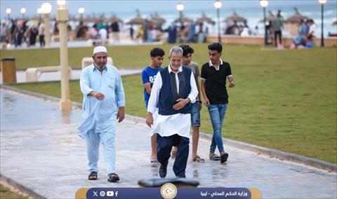 افتتاح كورنيش زوارة، 3 أغسطس 2025. (الحكم المحلي)