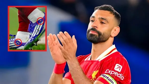 حذاء محمد صلاح الجديد يحمل اسمه وعلم مصر ويثير الجدل