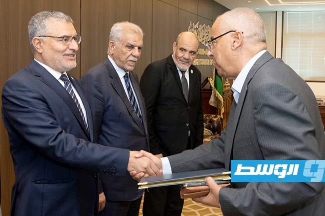 مراسم أداء اليمين القانونية لعضو المجلس الأعلى للدولة الجديد ضو الترهوني، الخميس 7 أغسطس 2025. (صفحة المجلس على فيسبوك)