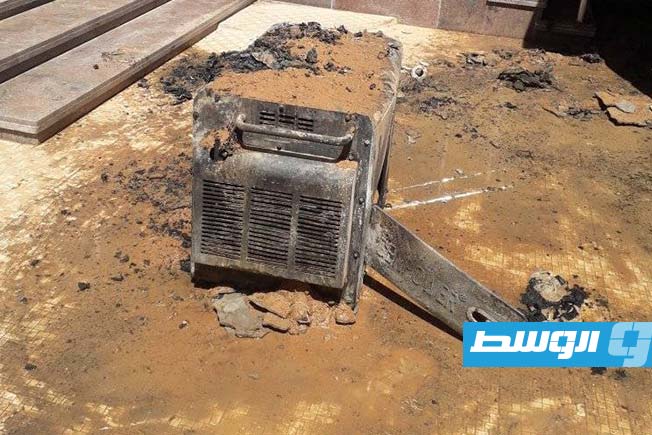 حريق في منزل بزليتن، 7 أغسطس 2025. (هيئة السلامة الوطنية قسم زليتن)