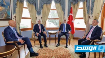 النقاش حول الملف الليبي بين المبعوث الأمريكي للأفريقيا ووزير الخارجية التركي