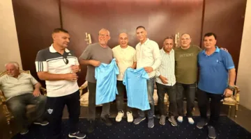 غزل المحلة يحيي عيد ميلاد التوأم حسن خلال مباراة البنك الأهلي في الدوري
